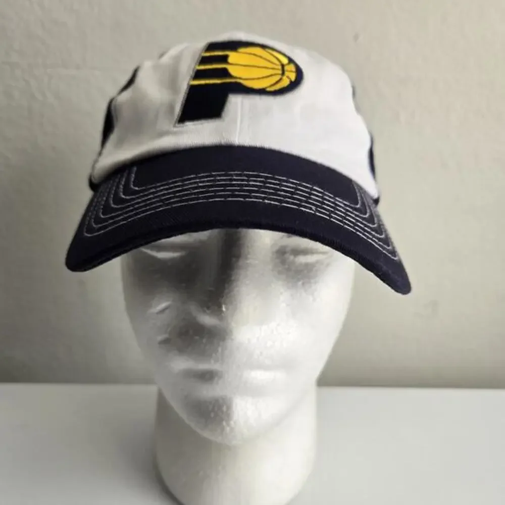 Indiana Pacers Adjustable Hat Jack Stadium Giveaway Promo NBA Cap Blue‎ White